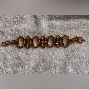 J. Crew chunky gold color bracelet
